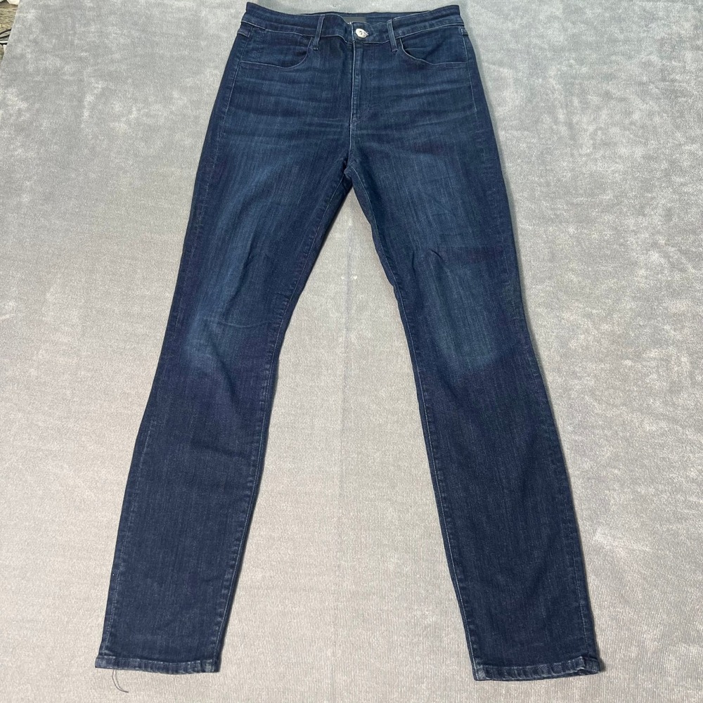 3x1 NYC James High Rise Skinny Jeans Size 30 Dark‎ Indigo Blue Premium Denim